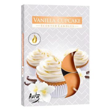 Bispol Ароматни чаени свещи Vanilla Cupcake x6 броя