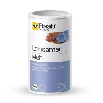 Био ленено семе на прах x200 грама Raab Vitalfood