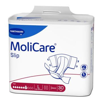 Hartmann MoliCare Slip Абсорбиращи пелени за възрастни, 7 капки, размер L х30 броя
