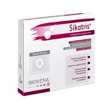 Sikatris кръгли перипапиларни силиконови лепенки 7,6 см х 5 см х5 броя