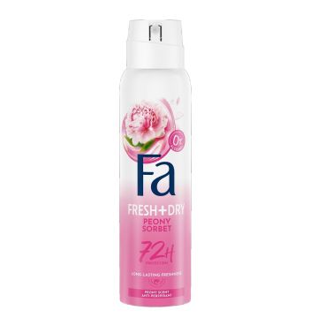 Fa Fresh & Dry Део спрей против изпотяване за жени с аромат на божур х150 мл
