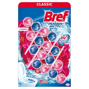 Bref Power Aktiv Flower Ароматизатор за тоалетна 4х50 грама