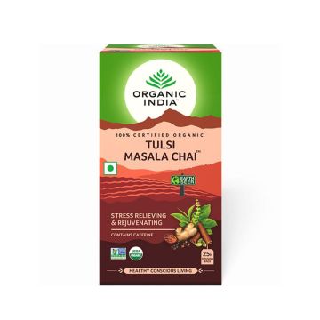 Tulsi Masala Chai Органичен ароматен чай Масала 2,1 г x18 филтърни торбички Organic India