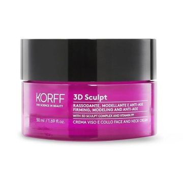 Korff  3D Sculpt Стягащ и моделиращ дневен крем за лице и деколте против бръчки x50 мл