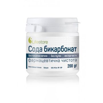 Сода бикарбонат екстра чиста х200 грама Lifestore