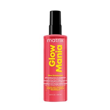 Matrix Glow Mania Запечатващ балсам за коса без изплакване за защита на цвета и блясък x250 мл
