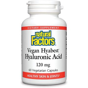 Vegan Hyabest Хиалуронова киселина 100 мг х60 капсули Natural Factors
