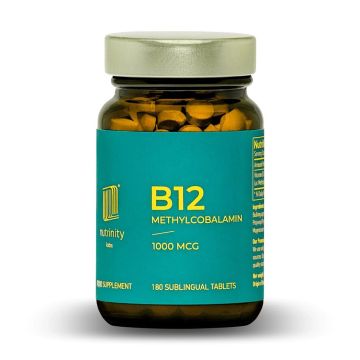 Витамин B12 Метилкобаламин х180 подезични таблетки Nutrinity Labs