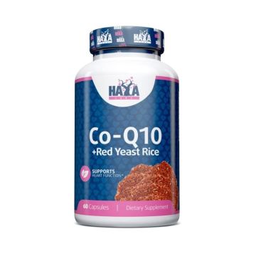 Коензим Co-Q10 и дрожди от червен ориз x60 капсули, Haya Labs
