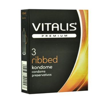Vitalis Premium Ribbed Презервативи х3 броя