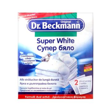 Dr. Beckmann Super White Прах за супер бяло пране x40 грама