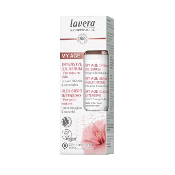 Lavera My Age Интензивно серум-масло за лице с био хибискус и растителни серамиди x30 мл