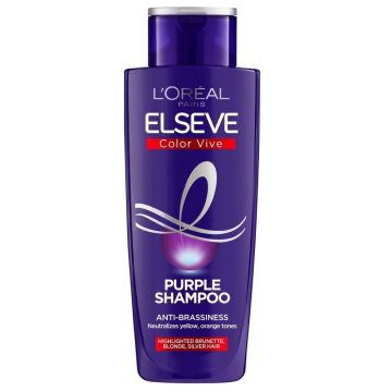 Loreal Paris Elseve Color-Vive Purple Шампоан неутрализиращ жълтият цвят на боядисаната коса х200 мл