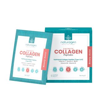 Collagen Peptides Хидролизиран телешки колегаен, с вкус на праскова 10g х7 сашета Naturagen