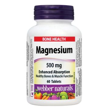 Магнезий 500мг х60 таблетки Webber Naturals