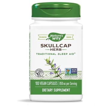 Scullcap Herb Шлемник за тонус и спокоен сън 425мг х100 капсули Nature's Way