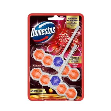 Domestos WC Твърдо тоалетно блокче с аромат на луксозна далия 2х50 грама
