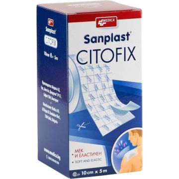 Medica Sanplast Citofix Прикрепващ пластир за чувствителна кожа 10 см/ 5 м х1 брой