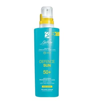 Bionike Defence Sun Слънцезащитен спрей-лосион с много висока защита SPF50+ за чувствителна и нетолерантна кожа x200 мл