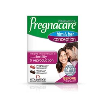 Прегнакеър Зачеване за Него и за Нея х30+30 таблетки VitaBiotics
