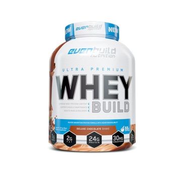 Everbuild Ultra Premium Whey Build Суроватъчен протеин с вкус на шоколадов шейк х2271 г