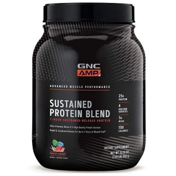 АМП Състейнед Протеинов бленд с вкус на плодово криспи х910 грама GNC