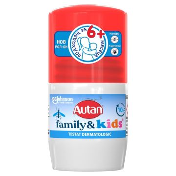 Autan Family&Kids Репелент рол-он за цялото семейство х50 мл