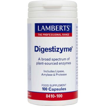 Digestizyme Храносмилателни ензими х100 капсули Lamberts