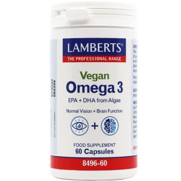 Vegan Omega 3 с масло от морски водорасли х60 капсули Lamberts