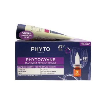 Phyto Промо комплект PhytoCyane Терапия за борба с прогресивния косопад при жени и  Шампоан против косопад