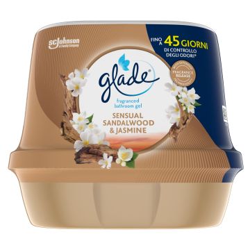 Glade Sandalwood & Jasmine Гел ароматизатор за баня x180 мл