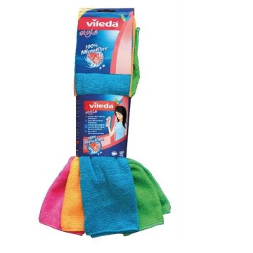 Vileda Style Microfibre Микрофибърна универсална кърпа x4 броя