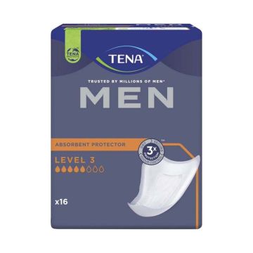 Tena Men Урологичен протектор за мъже, Ниво 3 (5 капки) Ден/Нощ, 710 мл х16 броя