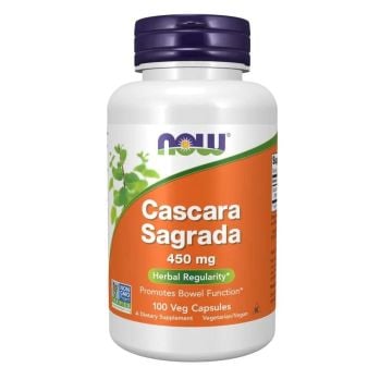 Cascara Sagrada Зърнастец 450 мг x100 капсули, Now Foods