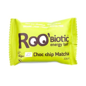 Roobiotic Био суровo енергийнo топче шоколад и матча без глутен х22 грама
