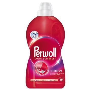 Perwoll Renew Color Течен перилен препарат за цветни тъкани x2 л, 40 пранета
