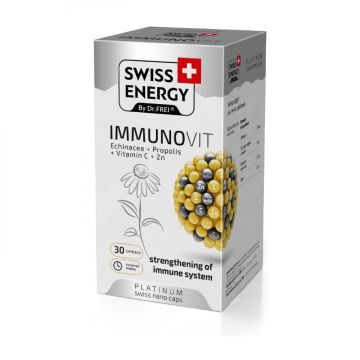 Immunovit Витамини за силен имунитет х30 капсули Swiss Energy