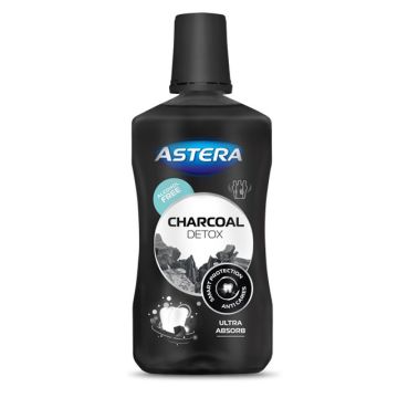 Astera Charcoal Detox Вода за уста с активен въглен х500 мл