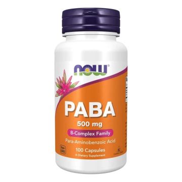PABA 500 мг х100 капсули Now Foods
