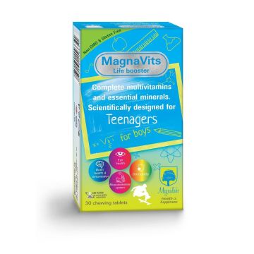 Магнавитс за тийнейджъри момчета х30 дъвчащи таблетки Magnalabs