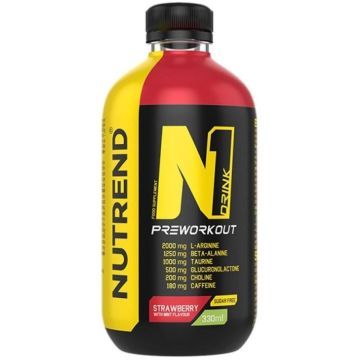 N1 Енергийна напитка, с аромат ягода х330 мл Nutrend