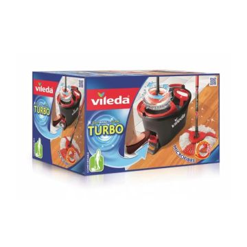 Vileda Easywring and Clean Turbo Комплект за почистване - кофа с педал и моп