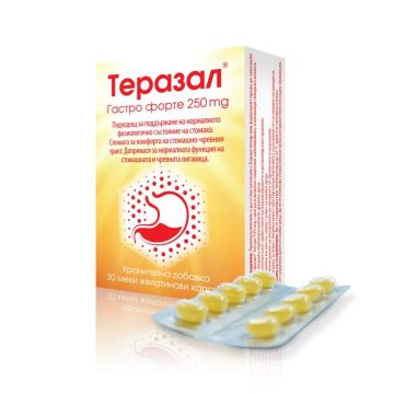 Теразал Гастро форте 250 mg x 30 капсули Vedra