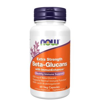 Бета глюкани с ImmunEnhancer x60 капсули, Now Foods