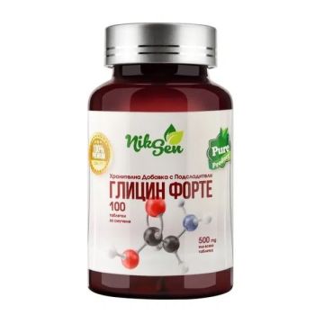 Глицин Форте х100 таблетки за смучене NikSen