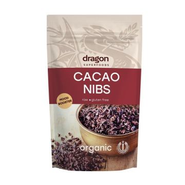 Dragon Superfoods Счукани какаови зърна, сурови х200 грама
