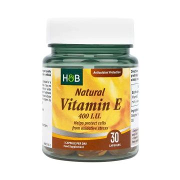 Витамин Е натурален 400IU х30 капсули Holland & Barrett
