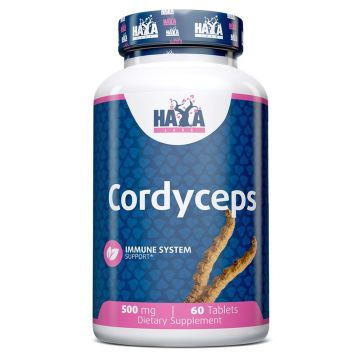 Haya Labs Cordyceps За силен имунитет и здрав организъм 500 мг 60 таблетки