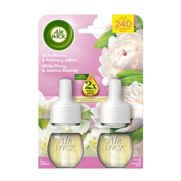 Air Wick White Peony & Jasmine Blossom Пълнител за електрически ароматизатор 2х19 мл