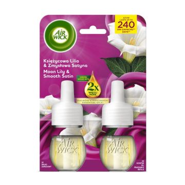 Air Wick Satin & Moon Lily Пълнител за електрически ароматизатор 2х19 мл